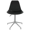 vidaXL Swivel Dining Chair Black PP