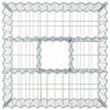 vidaXL Gabion Raised Bed Silver 60 x 60 x 40 cm Galvanised Steel