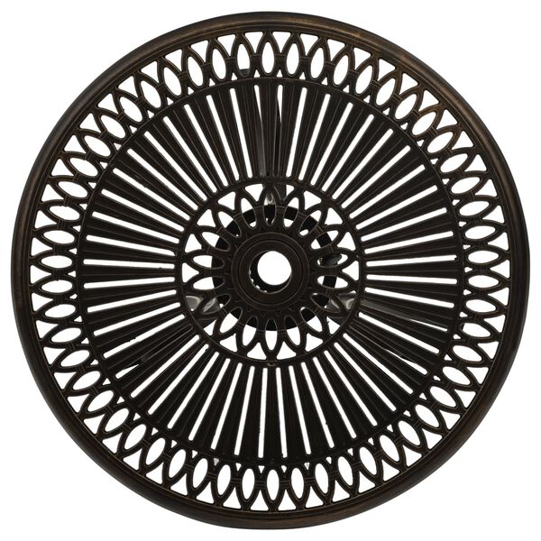 vidaXL Garden Table Bronze 62x62x65 cm Cast Aluminium