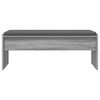 vidaXL Hall Bench with Cushion Grey Sonoma 103 x 38 x 40 cm