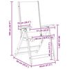 vidaXL Folding Garden Chairs 2 pcs Solid Wood Acacia and Textilene