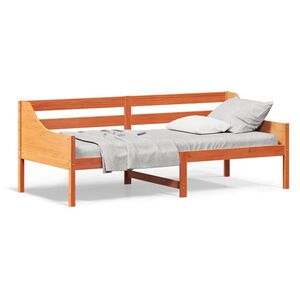 vidaXL Day Bed without Mattress Wax Brown 80x200 cm Solid Wood Pine