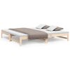 vidaXL Pull-out Day Bed without Mattress 2x(90x200) cm Solid Wood Pine