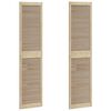 vidaXL Cabinet Door 2 pcs Natural 201 x 2.1 x 49.5 cm Solid Pine Wood