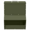 vidaXL Chicken Feeder Olive Green 35 x 30.5 x 43.5 cm