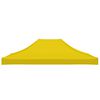 vidaXL Party Tent Roof 4x3 m Yellow 270 g/m²
