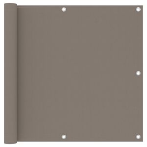 vidaXL Balcony Screen Taupe 90x600 cm Oxford Fabric