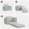 vidaXL Folding Sofa Bed Light Grey 98 x 71 x 83 cm Velvet