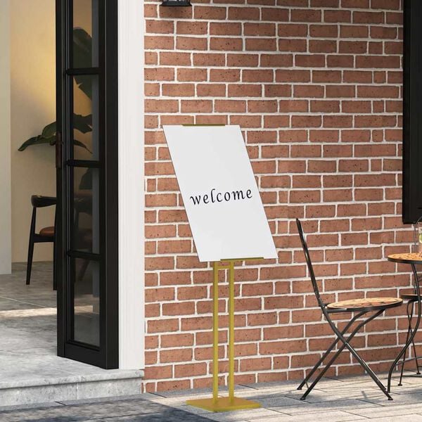 vidaXL Trade Show Displays Gold 26.5 x 26.5 x 127 cm Steel