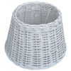 vidaXL Lamp Shade Wicker 38x23 cm White