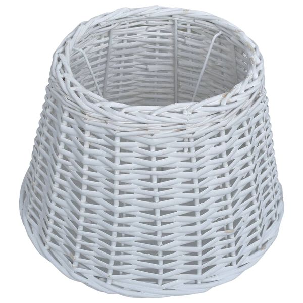 vidaXL Lamp Shade Wicker 38x23 cm White