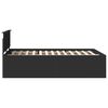 vidaXL Bed Frame with Headboard Black 160 x 200 cm Engineered Wood