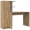 vidaXL Desk Artisan Oak 133.5 x 50 x 124 cm 2 pcs