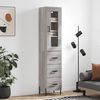 vidaXL Highboard Grey Sonoma 34.5x34x180 cm Engineered Wood