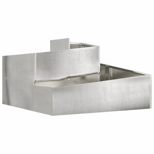 vidaXL Garden Planter Silver 60 x 60 x 50 cm Stainless Steel