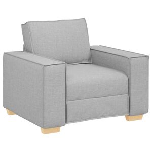 vidaXL Sofa Chair Cloud Grey 100x78x84 cm Fabric