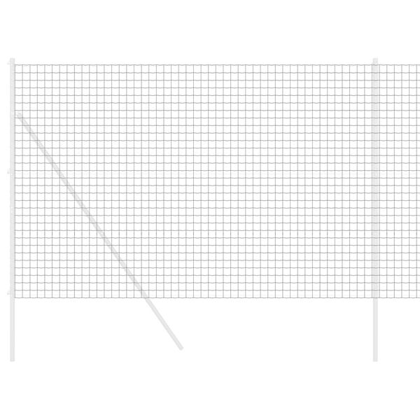 vidaXL Euro Fence Grey 1.6 x 10 m PVC-coated iron