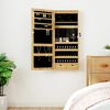 vidaXL Mirror Jewellery Cabinet with LED Lights Wall Mounted
