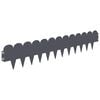 vidaXL Lawn Edging 10 pcs 103 x 20 cm Steel Anthracite