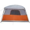 vidaXL Family Tent Cabin 10-Person Grey Waterproof