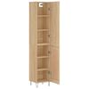vidaXL Highboard Sonoma Oak 34.5x34x180 cm Engineered Wood
