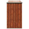 vidaXL Garden Storage Box Brown 214 x 82 x 132 cm Steel