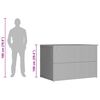 vidaXL Garden Storage Box Brown 150x100x100 cm Poly Rattan