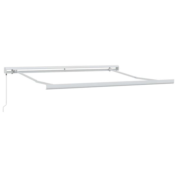 vidaXL Awning Frame Manual White 300 x 250 cm Aluminium
