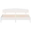 vidaXL Bed Frame without Mattress White 200x200 cm Solid Wood Pine