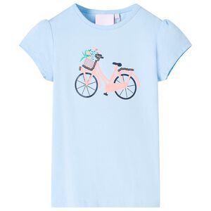 vidaXL Kids' T-shirt Light Blue 116