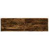 vidaXL TV Wall Cabinet with LED Lights Smoked Oak 140x31x38 cm