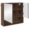 vidaXL Bathroom Furniture Set 3 pcs Brown oak Engineered wood