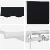 vidaXL Retractable Awning Black 450 x 300 cm Polyester and Metal
