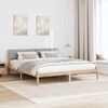 vidaXL Bed frame Brown and light grey 180 x 200 cm Solid pine wood