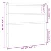 vidaXL Metal Replace Headboard Black 100 cm