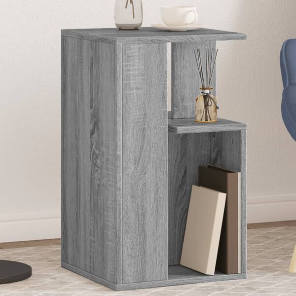 vidaXL Side Table Grey Sonoma 35x35x60 cm Engineered Wood
