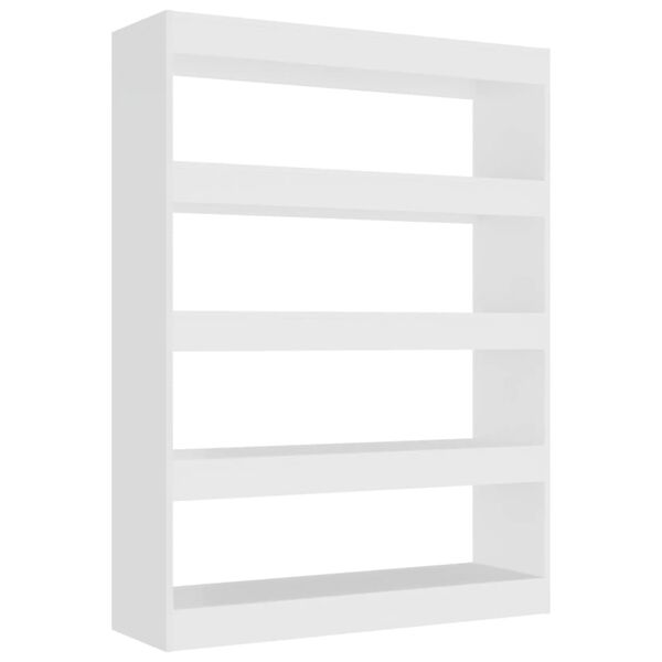 vidaXL Book Cabinet/Room Divider White 100x30x135 cm
