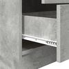 vidaXL Desk with Drawer 2 pcs Concrete Grey