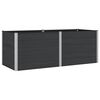 vidaXL Garden Raised Bed Black 250 x 100 x 91 cm WPC and Aluminium