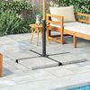 vidaXL Umbrella Weight Plate Granite 25 kg Square Grey