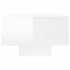 vidaXL Coffee Table High Gloss White 100x49.5x31 cm Engineered Wood