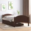 vidaXL Bed Frame without Mattress Dark Brown 90x200 cm Solid Wood