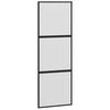 vidaXL Sliding Door with Hardware Set 76x205 cm Tempered Glass&Aluminium