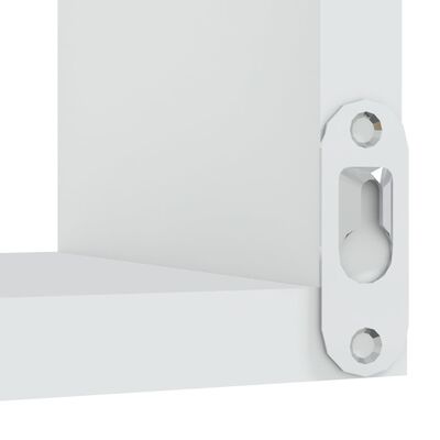 vidaXL Wall Corner Shelf White 40x40x50 cm Engineered Wood