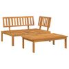 vidaXL Garden Pallet Sofa Set 2 pcs Solid Wood Acacia