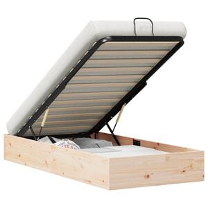 vidaXL Ottoman Bed Frame with Storage Natural 70 x 190 cm