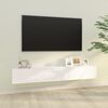 vidaXL Wall TV Cabinets 2 pcs White 100x30x30 cm Engineered Wood