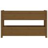 vidaXL Planter Honey Brown 112x25x66 cm Solid Wood Pine