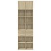 vidaXL Storage Cabinet Sonoma Oak 70x42.5x225 cm Engineered Wood