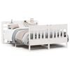 vidaXL Bed Frame without Mattress White 140x190 cm Solid Wood Pine